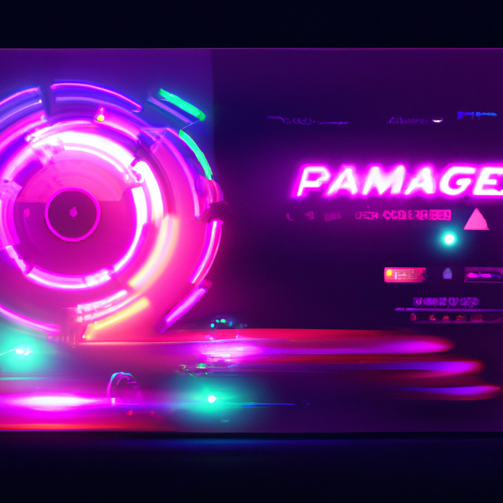 Gameplay snapshot—neon arena